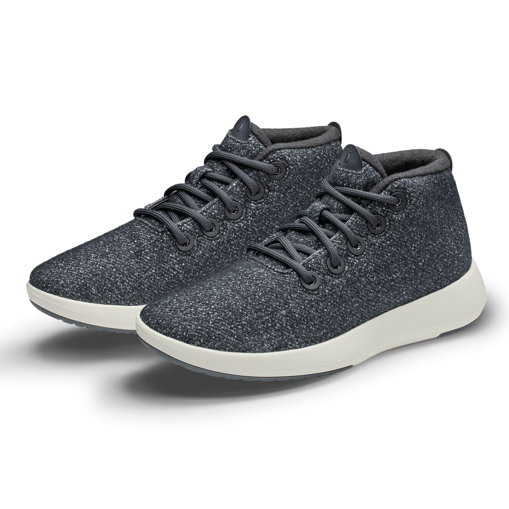 Women's Wool Runner-up Mizzle - Dark Grey (Natural White Sole)