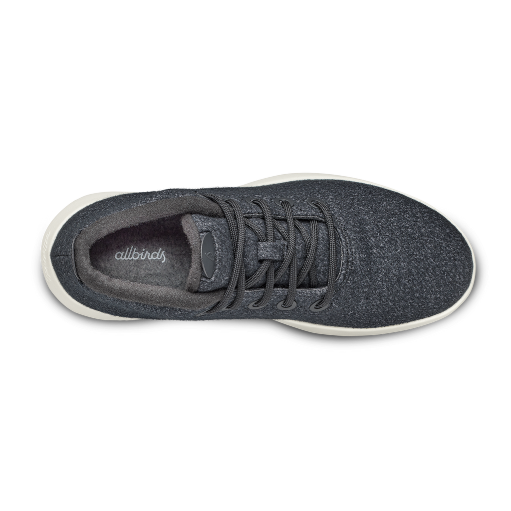 Men's Wool Runner-up Mizzle - Natural Black (Natural White Sole)