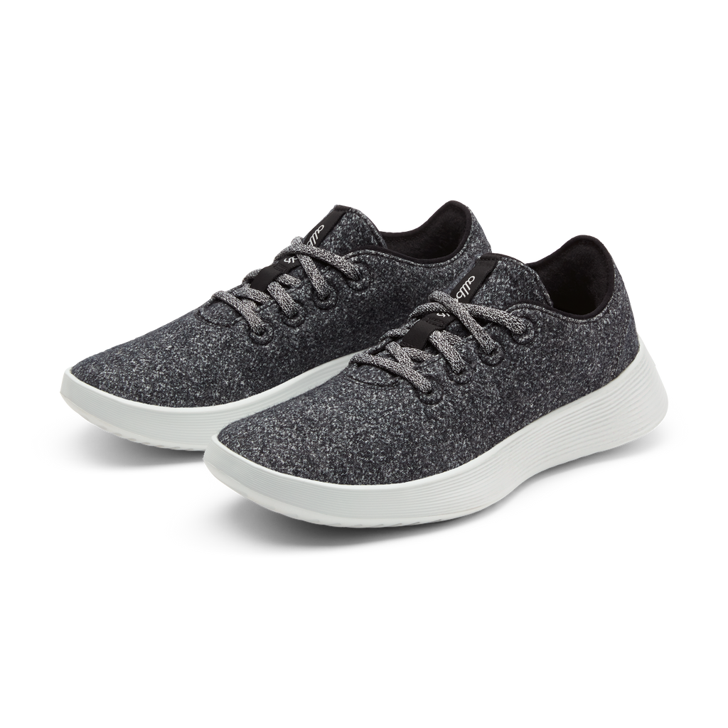 Men's Wool Runner Go - Dark Grey (Light Grey Sole)