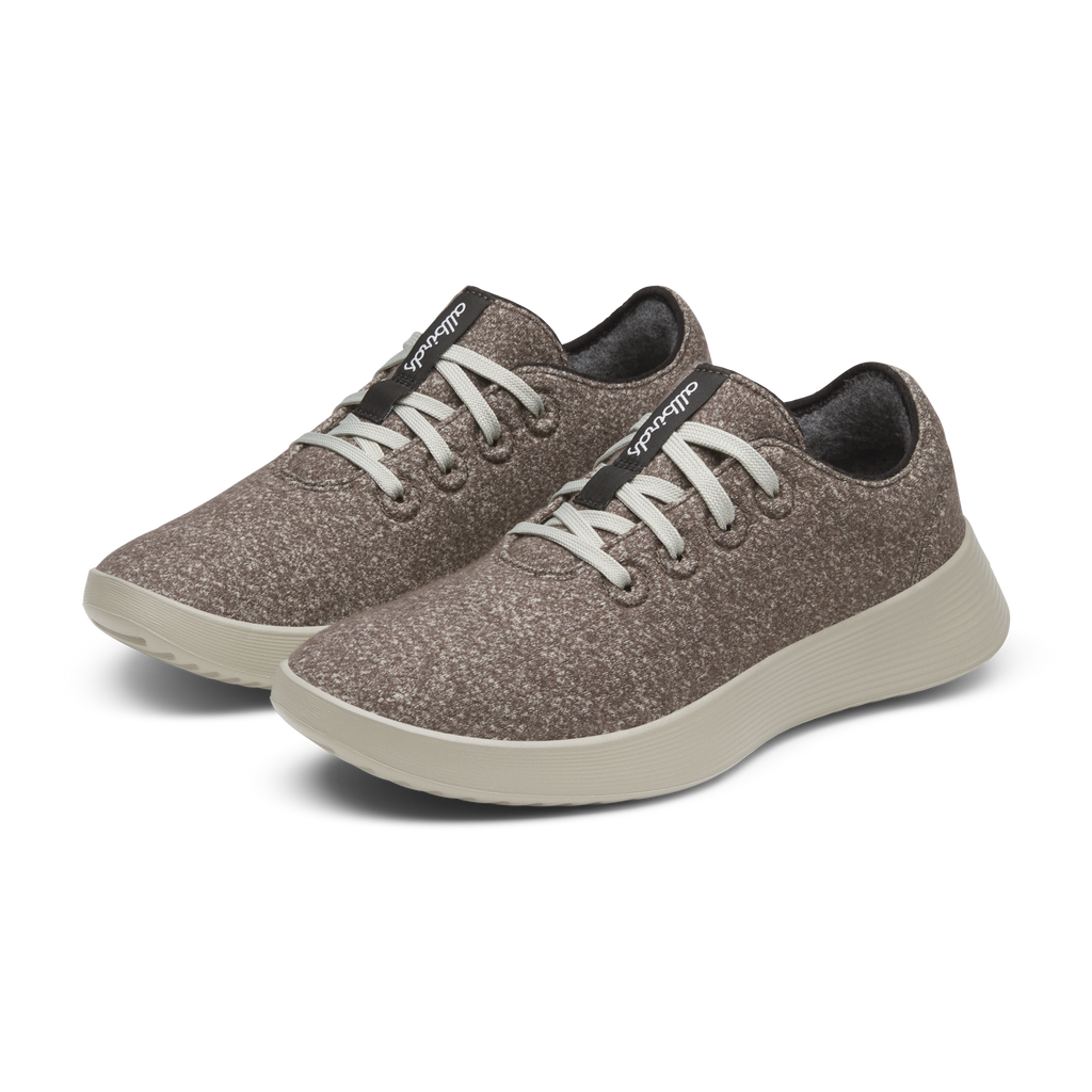 Men's Wool Runner Go - Rustic Brown (Weathered Grey Sole)