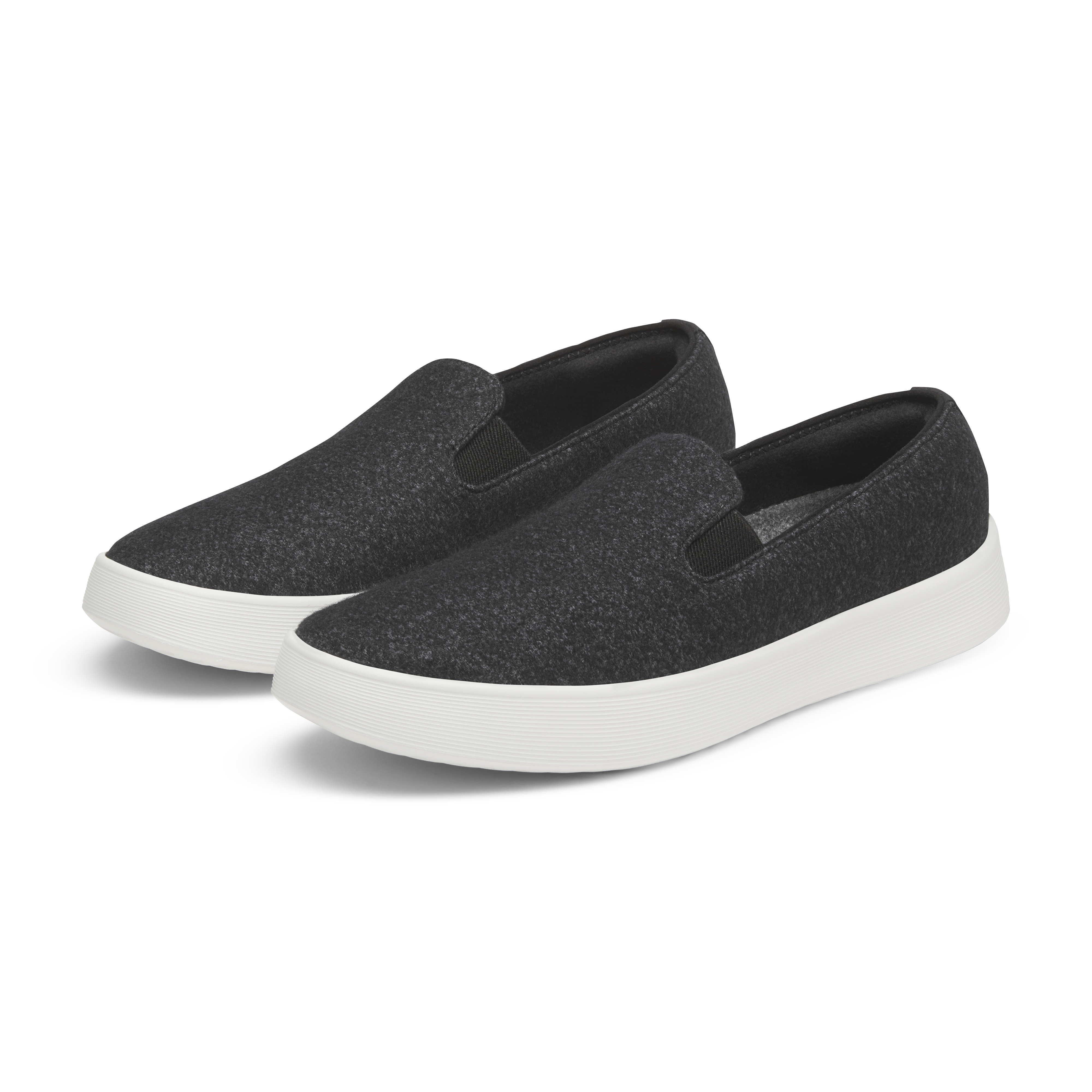 Women's Wool Cruiser Slip On - Natural Black (Blizzard Sole)
