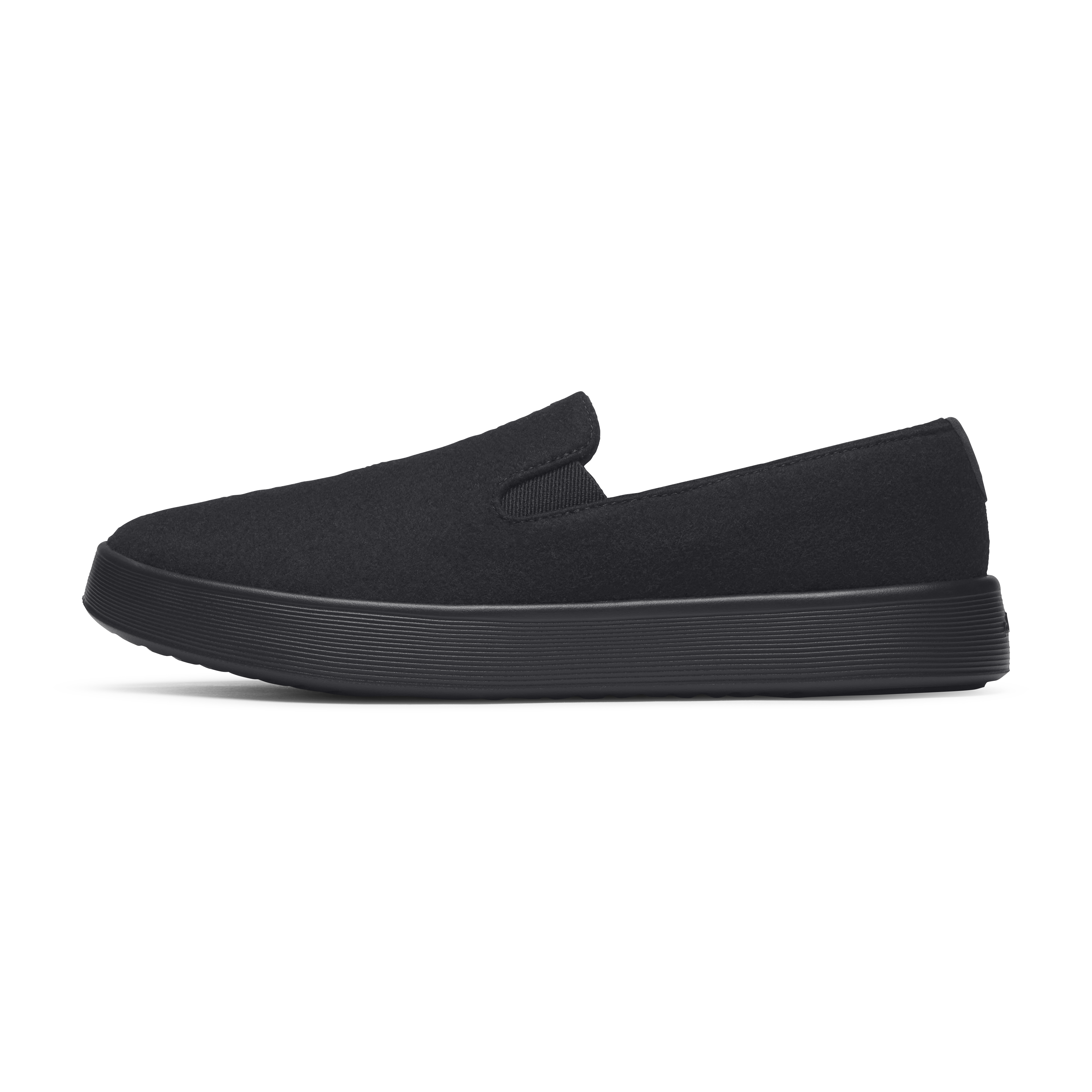Men's Wool Cruiser Slip On - Natural Black (Natural Black Sole)