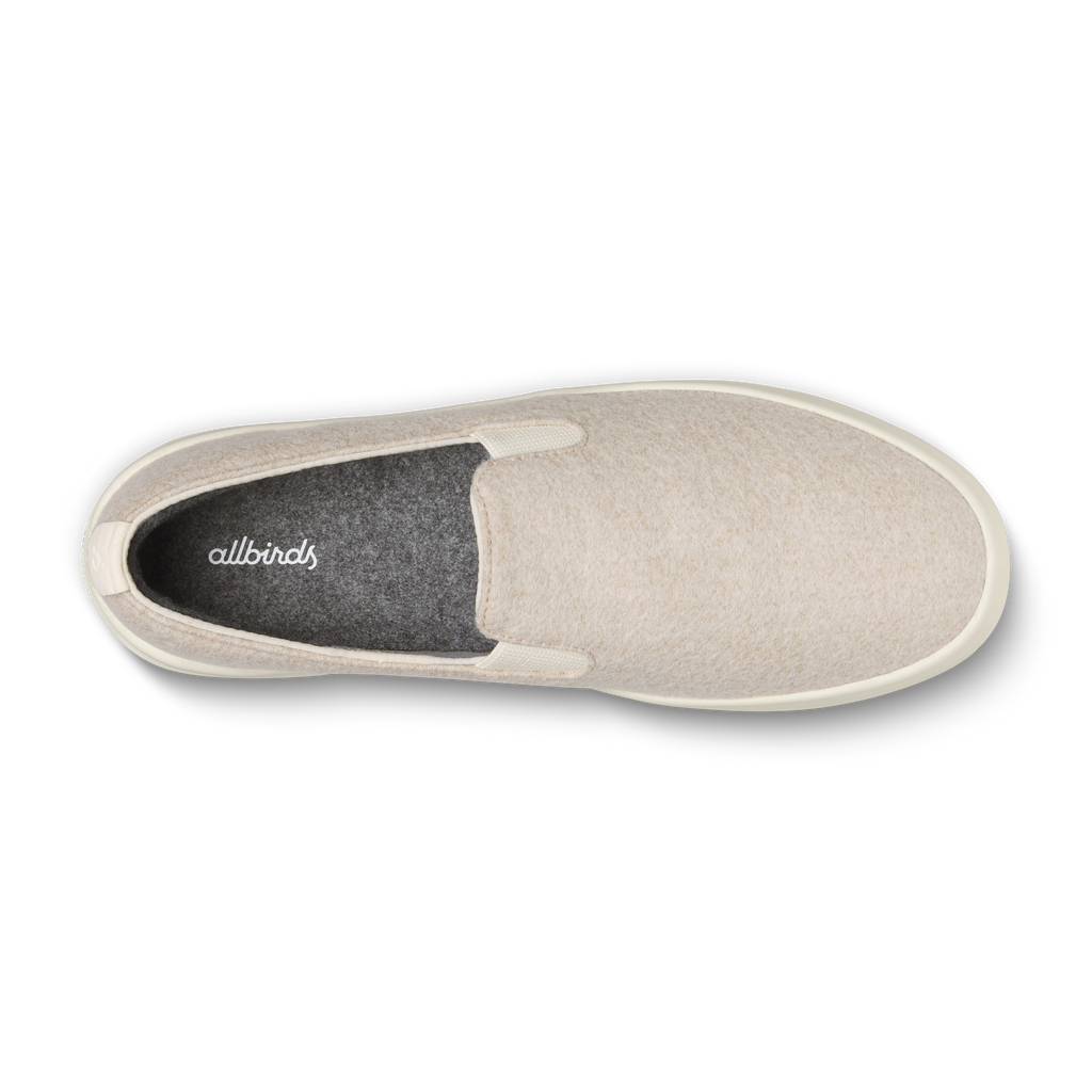 Women's Wool Cruiser Slip On - Rugged Beige (Stony Cream Sole)