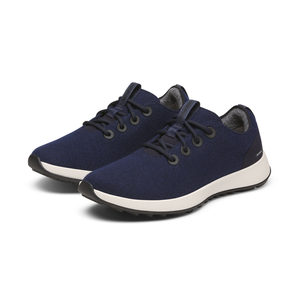 Women's Wool Runner NZ Waterproof - Dark Navy (Natural White Sole)