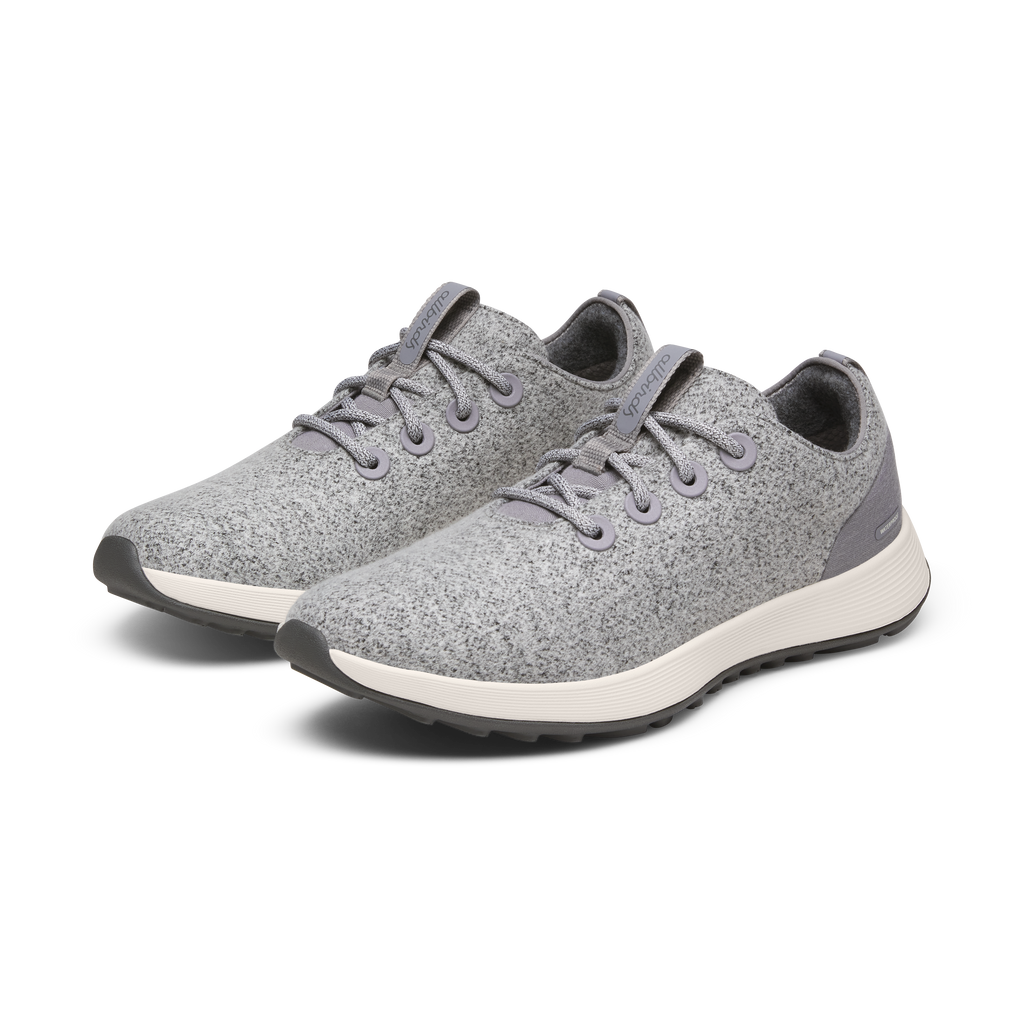 Women's Wool Runner NZ Waterproof - Medium Grey (Natural White Sole)