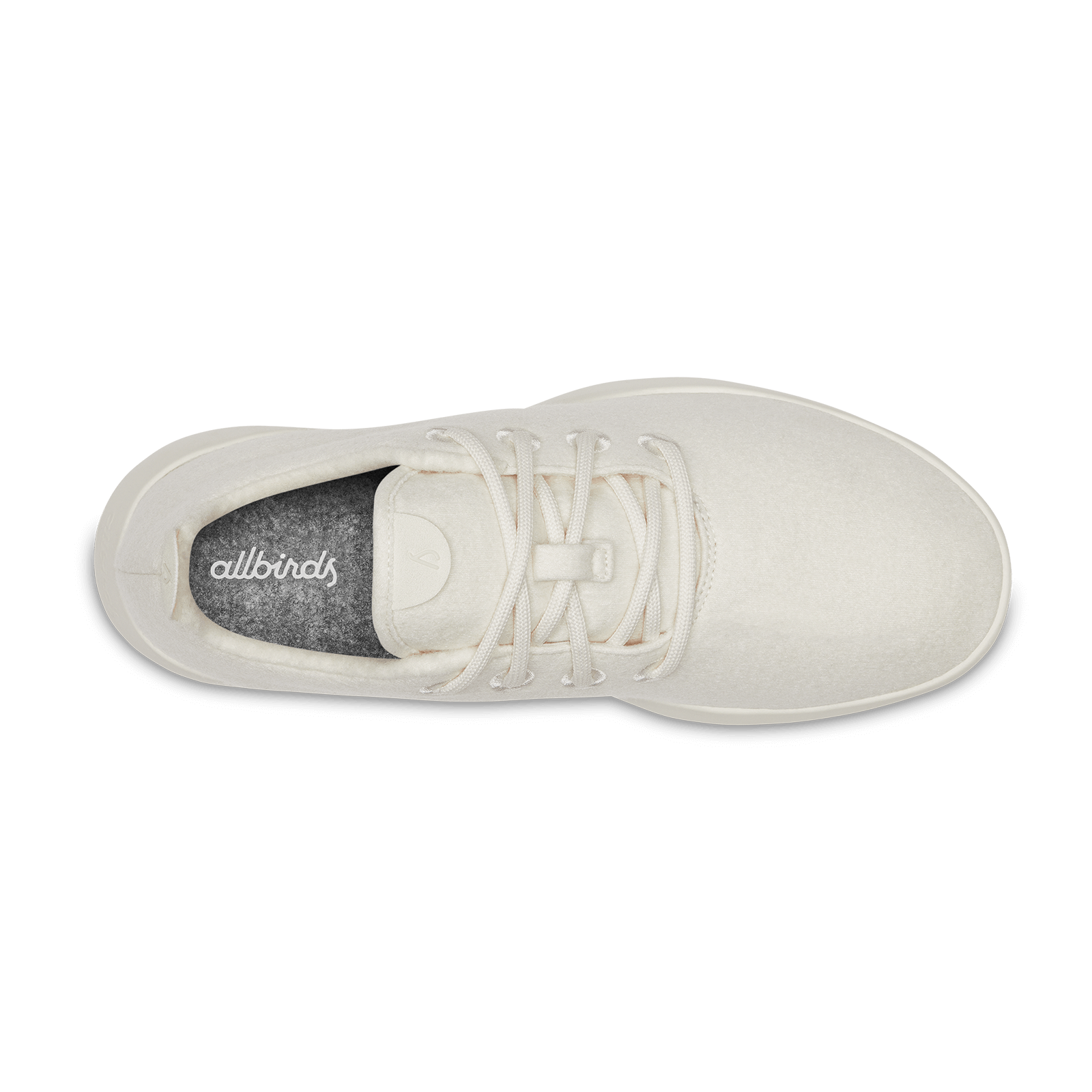 Women's Wool Runner - Natural White (Cream Sole)