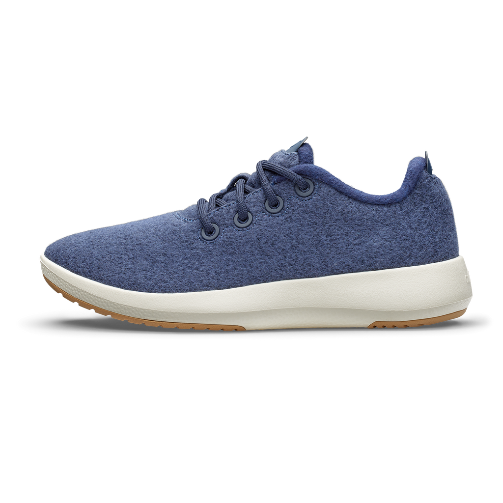 Men's Wool Runner Mizzle - Hazy Indigo (Natural White Sole)