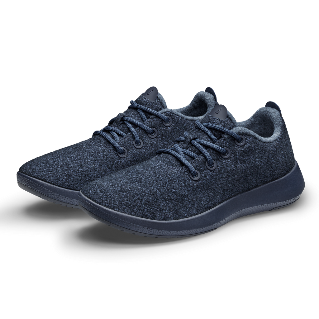 Men's Wool Runner Mizzle - Savanna Night (Navy Sole)