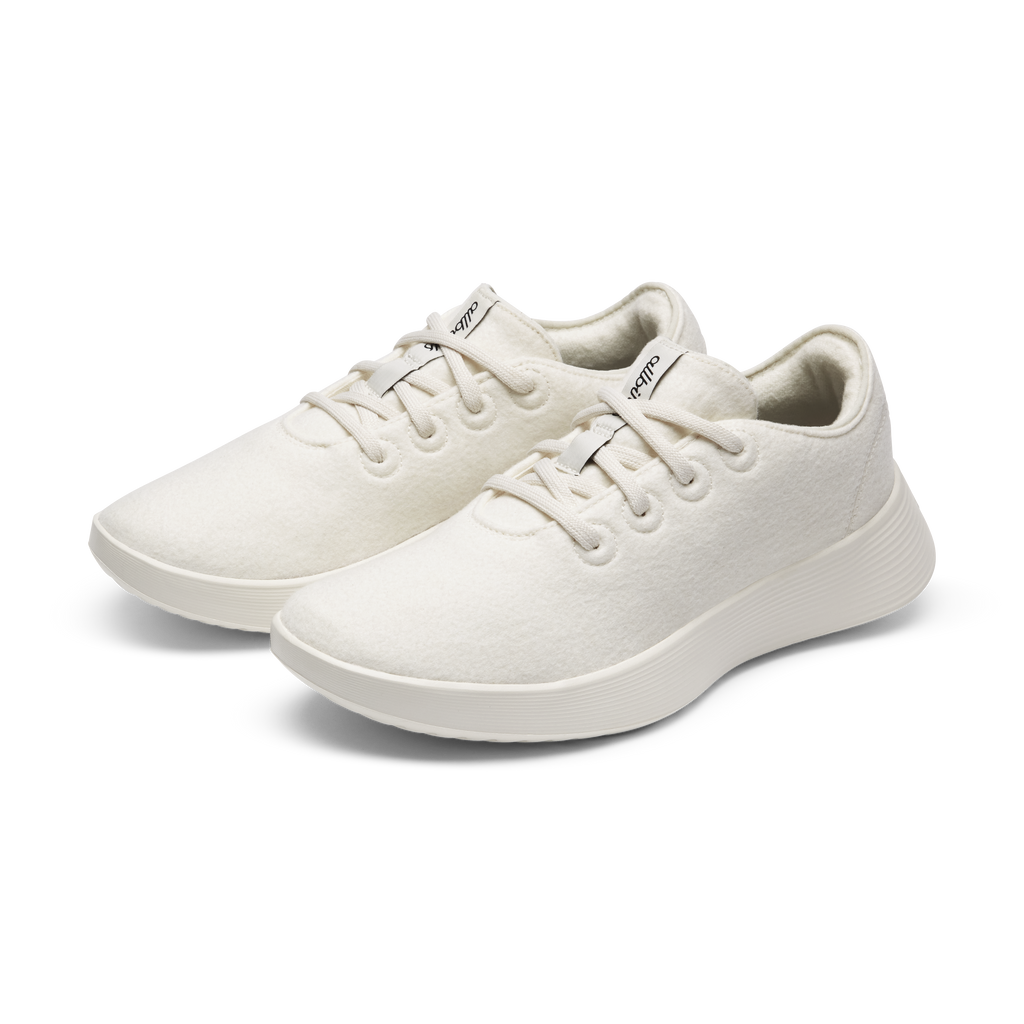 Men's Wool Runner Go - Natural White (Natural White Sole)