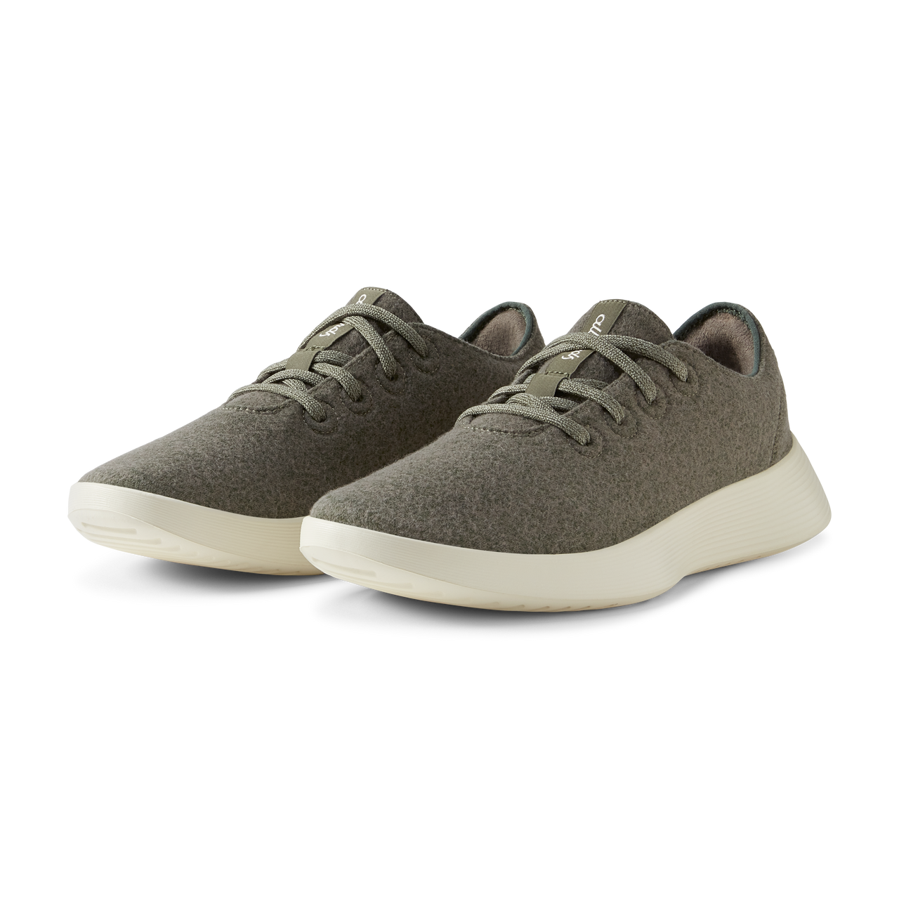 Women's Wool Runner Go - Rugged Green (Stony Cream Sole)