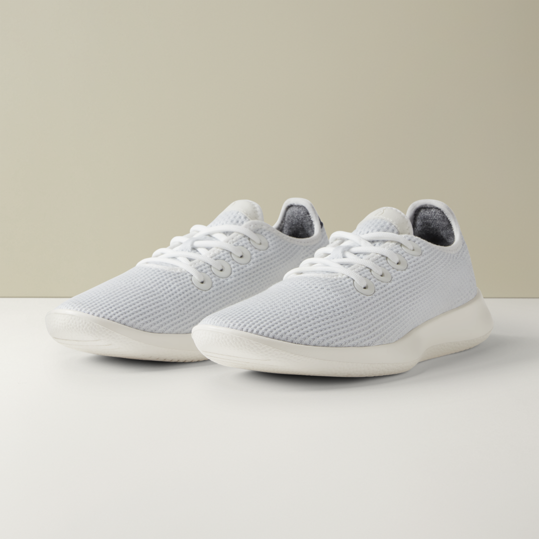 Women's Tree Runners - Blizzard/True Navy (Natural White Sole)