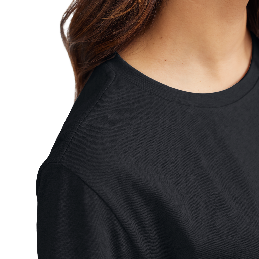 Women's Soft Merino Tee - True Black