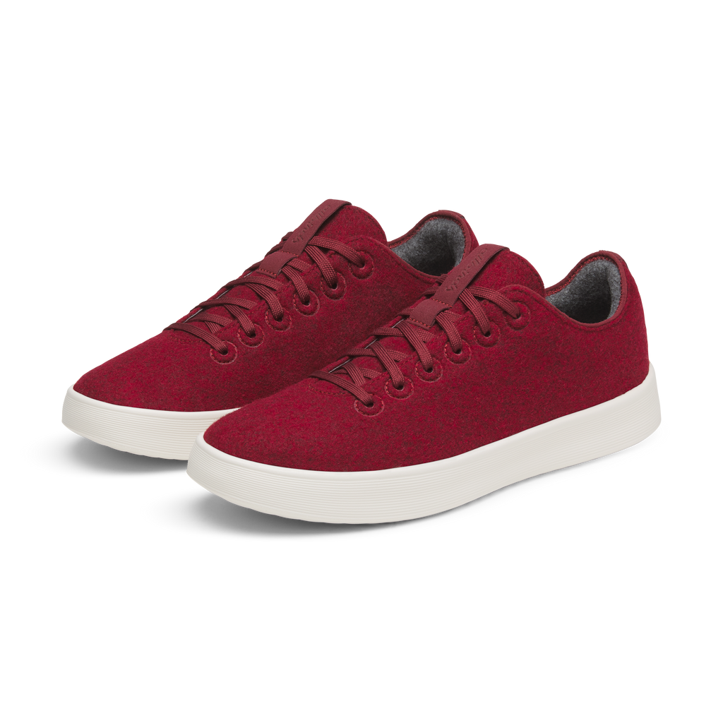 Women's Wool Cruiser - Burgundy (Natural White Sole)