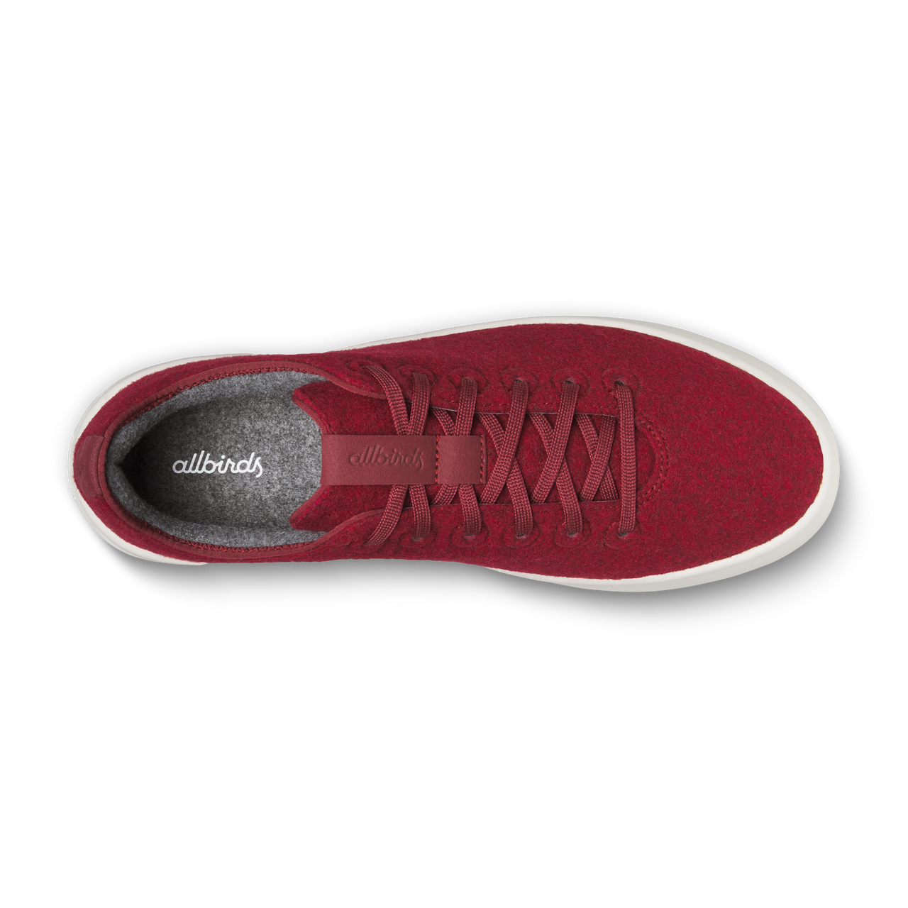 Men's Wool Cruiser - Burgundy (Natural White Sole)