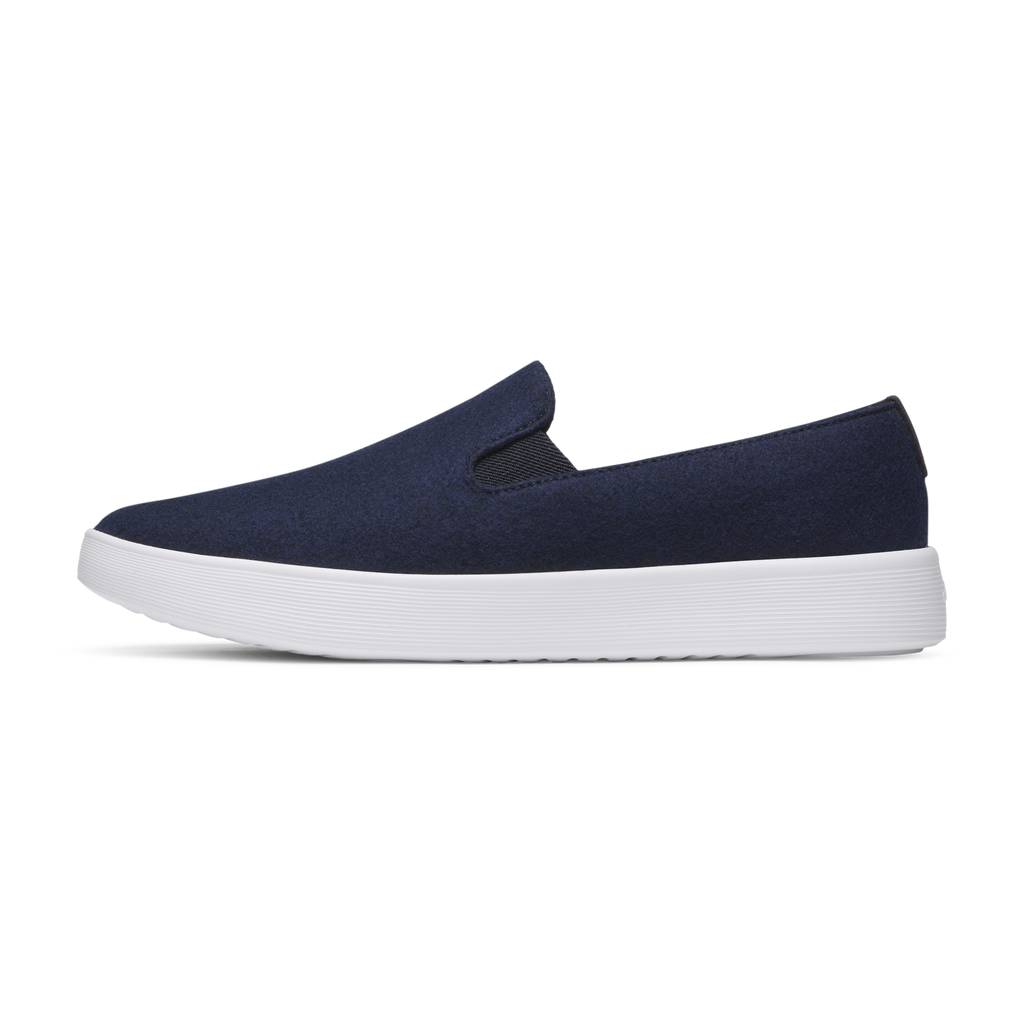 Women's Wool Cruiser Slip On - Dark Navy (Blizzard Sole)