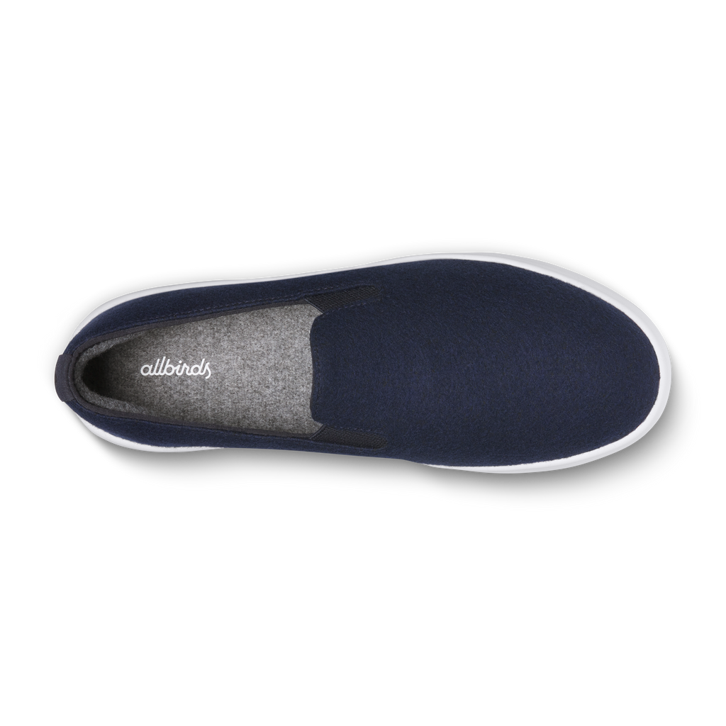 Women's Wool Cruiser Slip On - Dark Navy (Blizzard Sole)