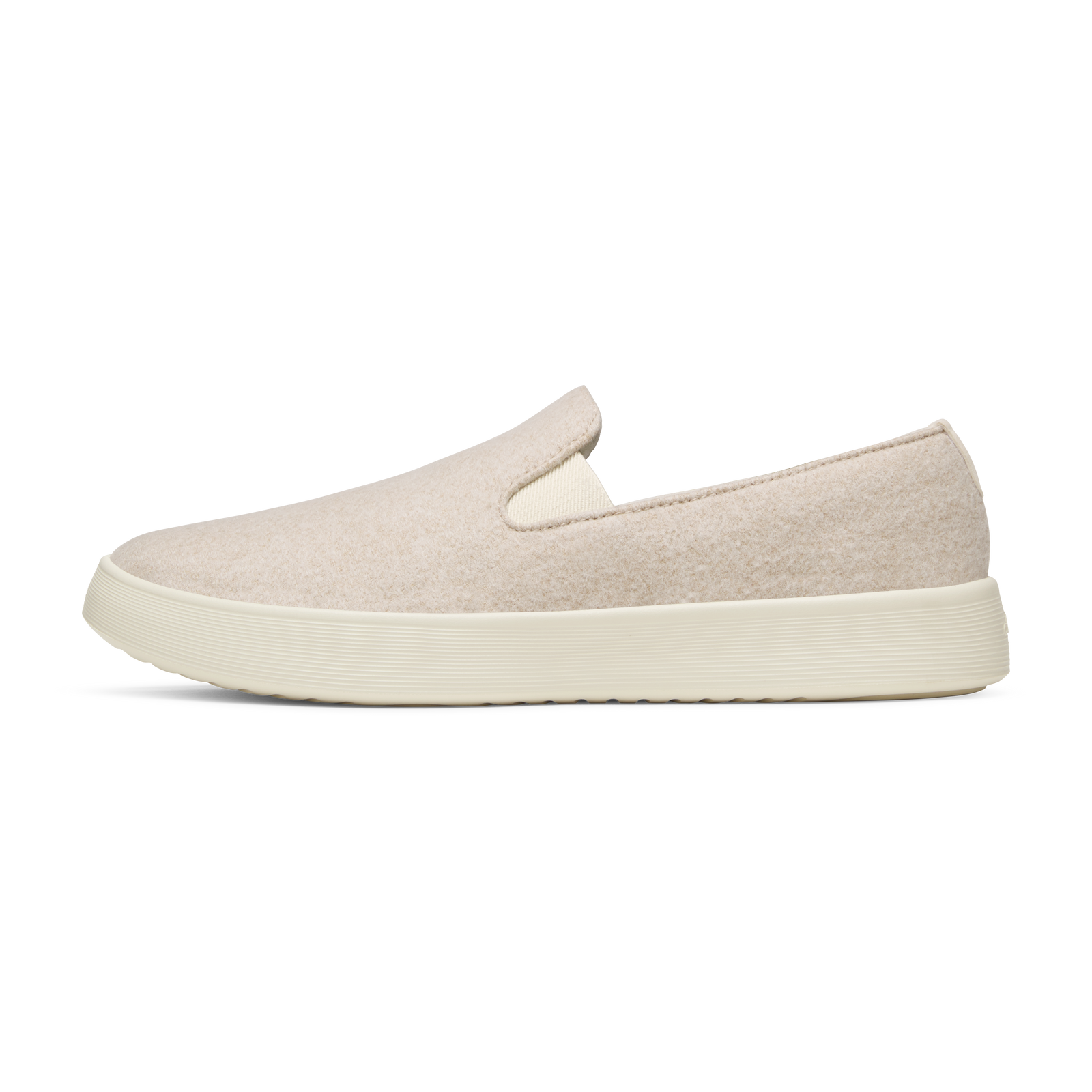 Men's Wool Cruiser Slip On - Rugged Beige (Stony Cream Sole)
