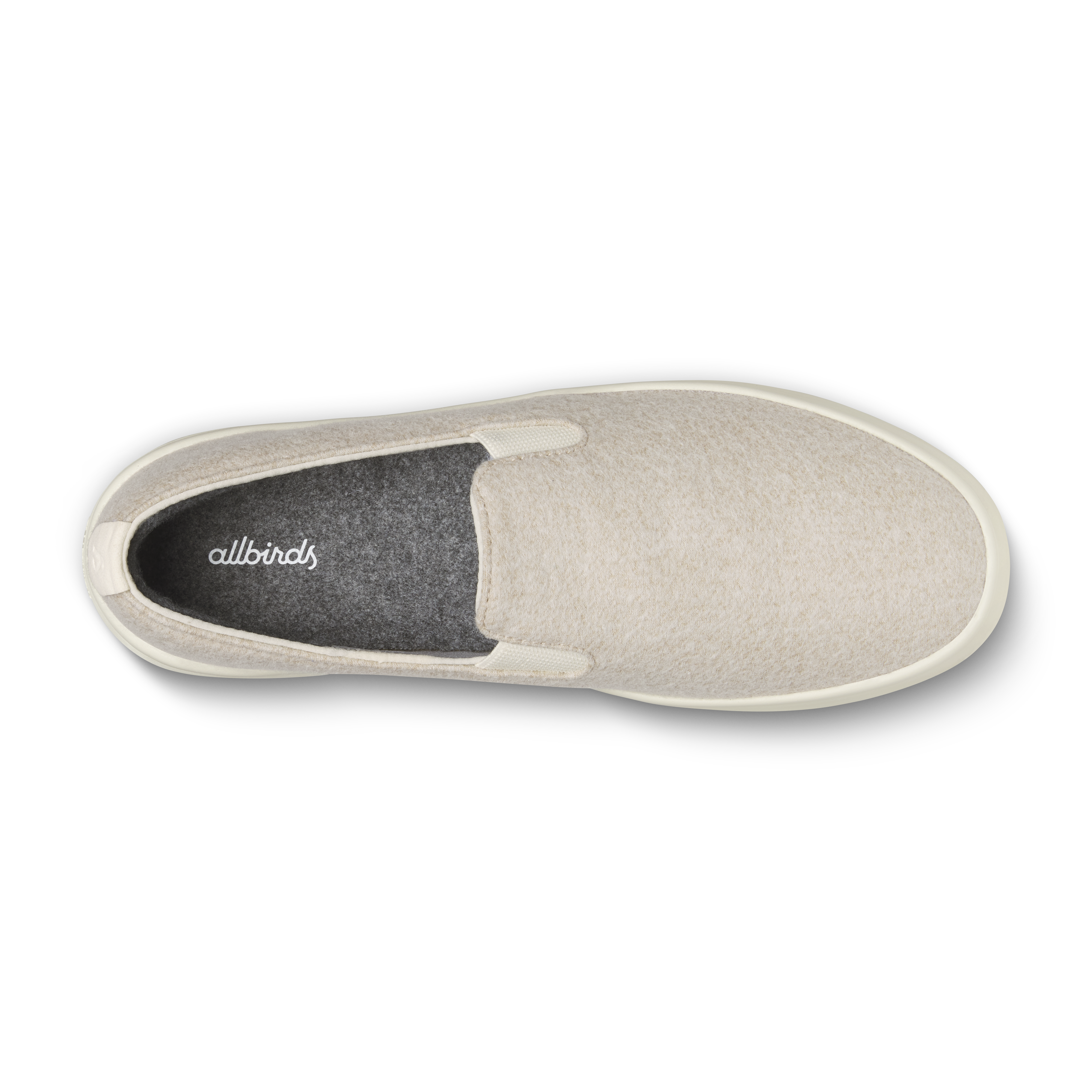 Men's Wool Cruiser Slip On - Rugged Beige (Stony Cream Sole)
