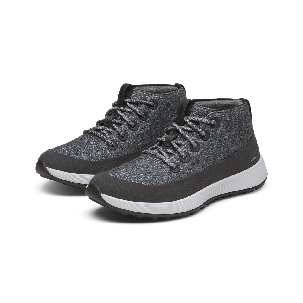 Women's Wool Runner NZ Mid Waterproof - Dark Grey (Light Grey Sole)