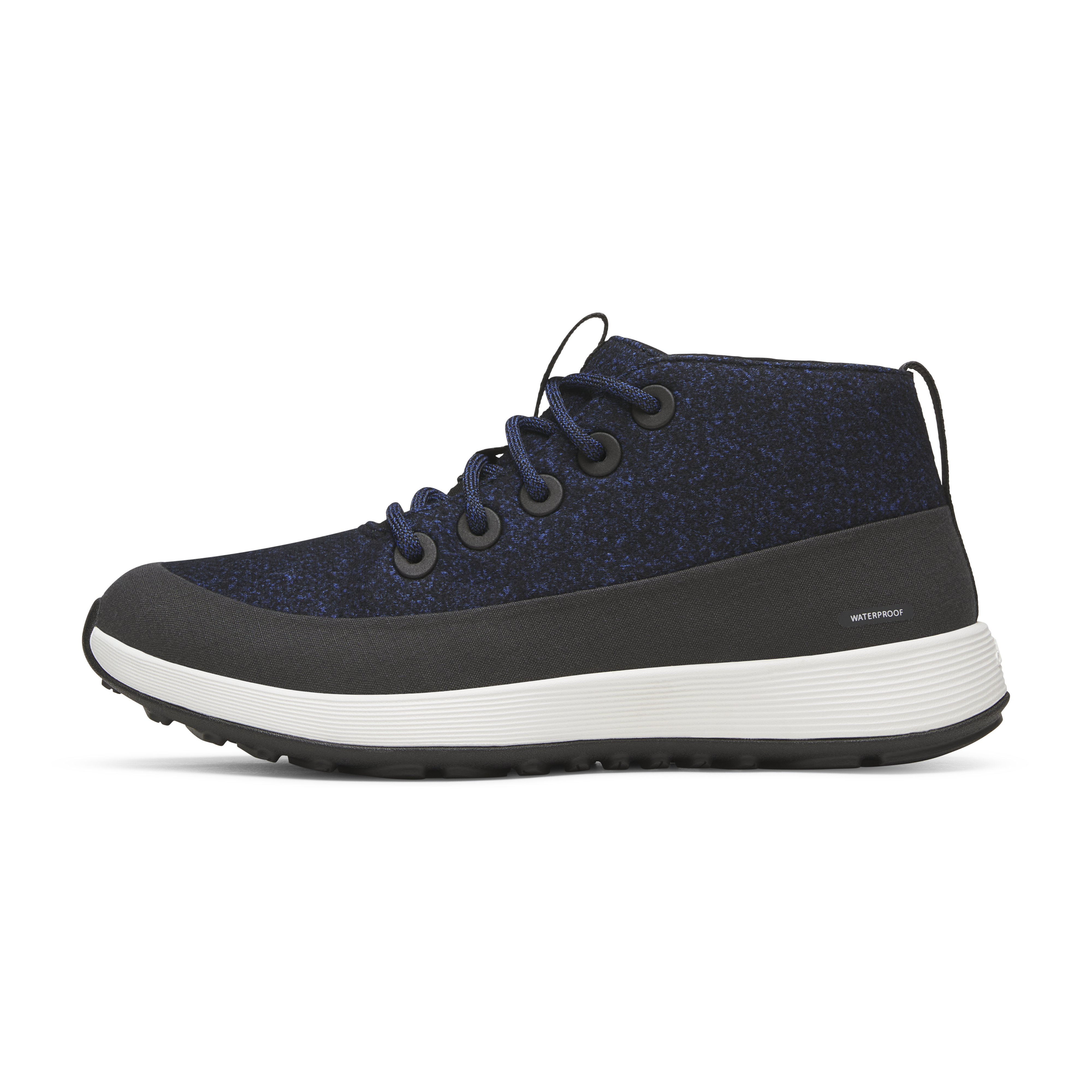 Women's Wool Runner NZ Mid Waterproof - Natural Black/Royal Blue (Barely Grey Sole)