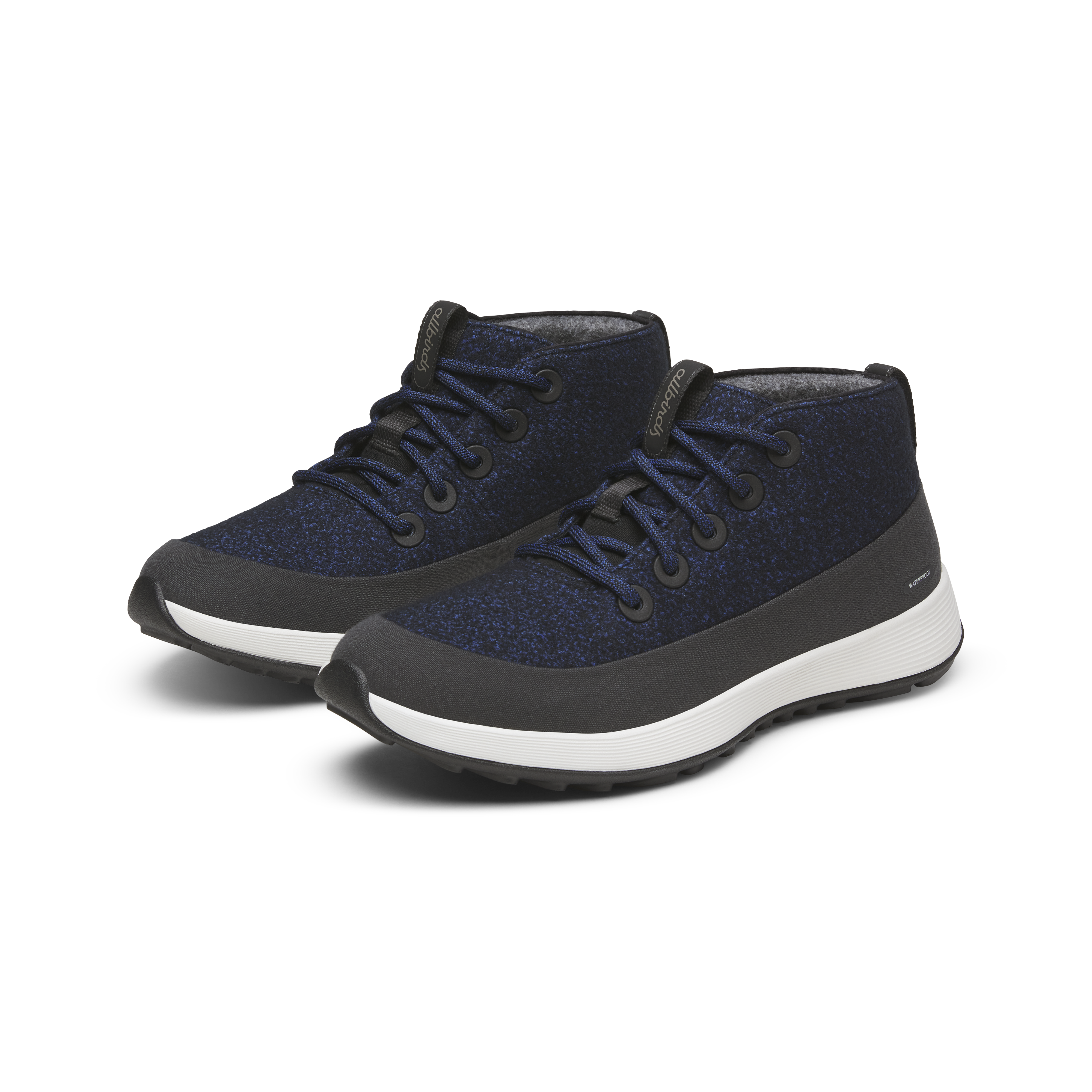 Women's Wool Runner NZ Mid Waterproof - Natural Black/Royal Blue (Barely Grey Sole)