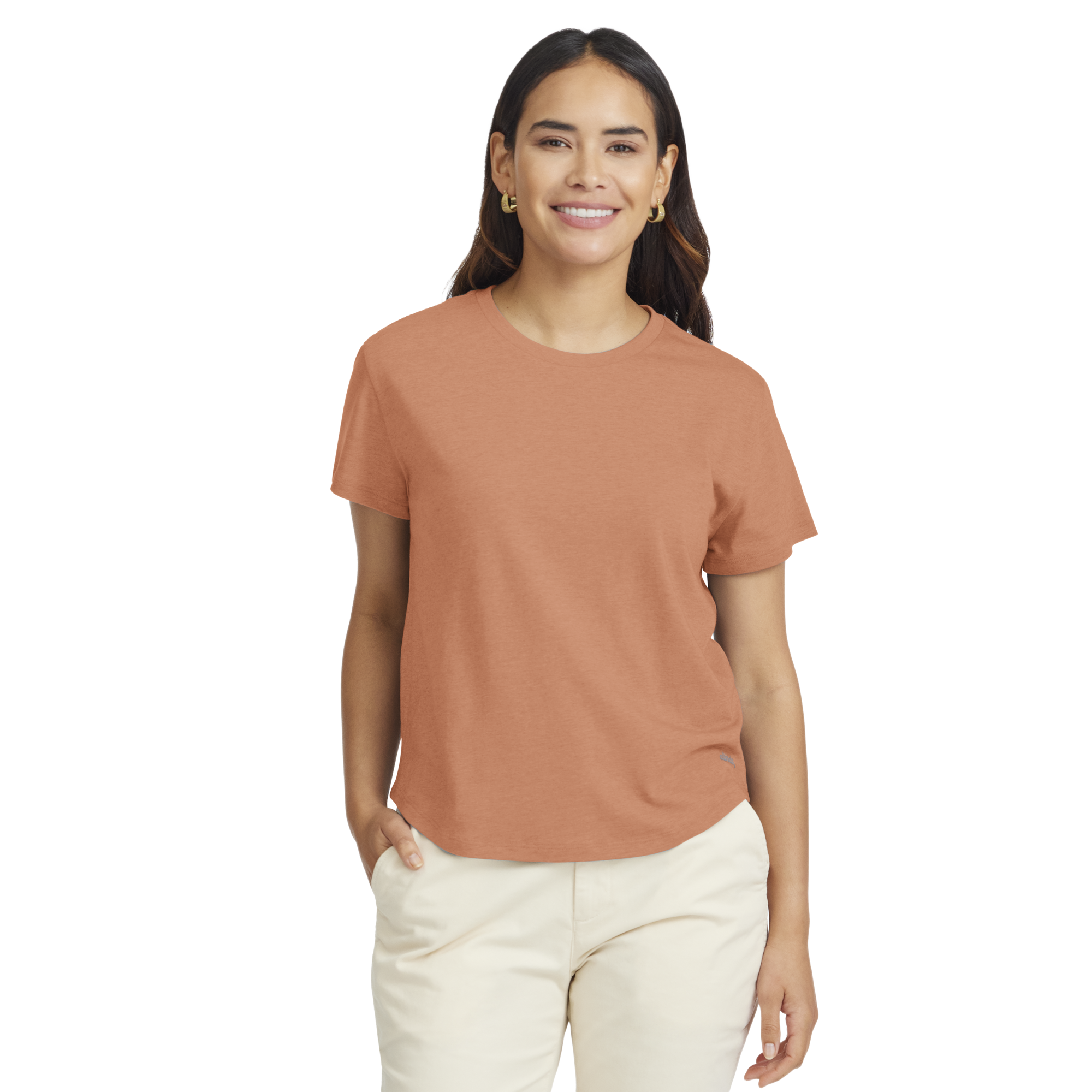 Women's Soft Merino Tee - Sienna Blush