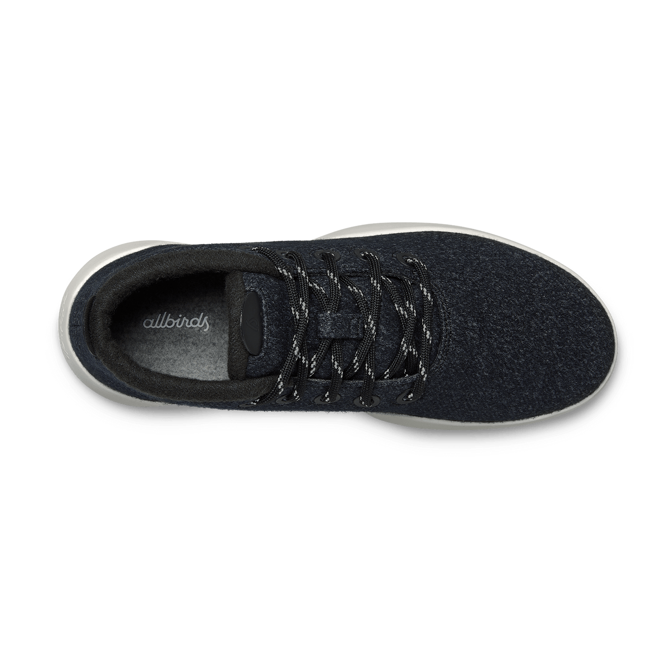 Women's Wool Runner-up Mizzles - Natural Black (Natural White Sole) - 1