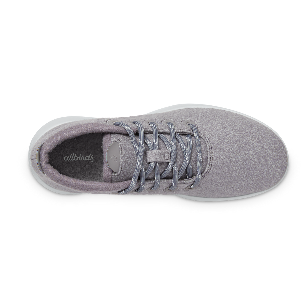 Men's Wool Runner-up Mizzle - Medium Grey (Light Grey Sole)