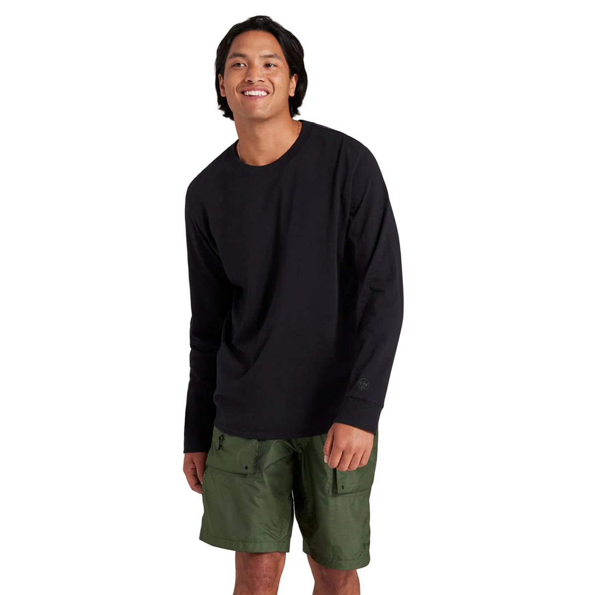 Men's Allgood Organic Cotton Long Sleeve Tee - Natural Black