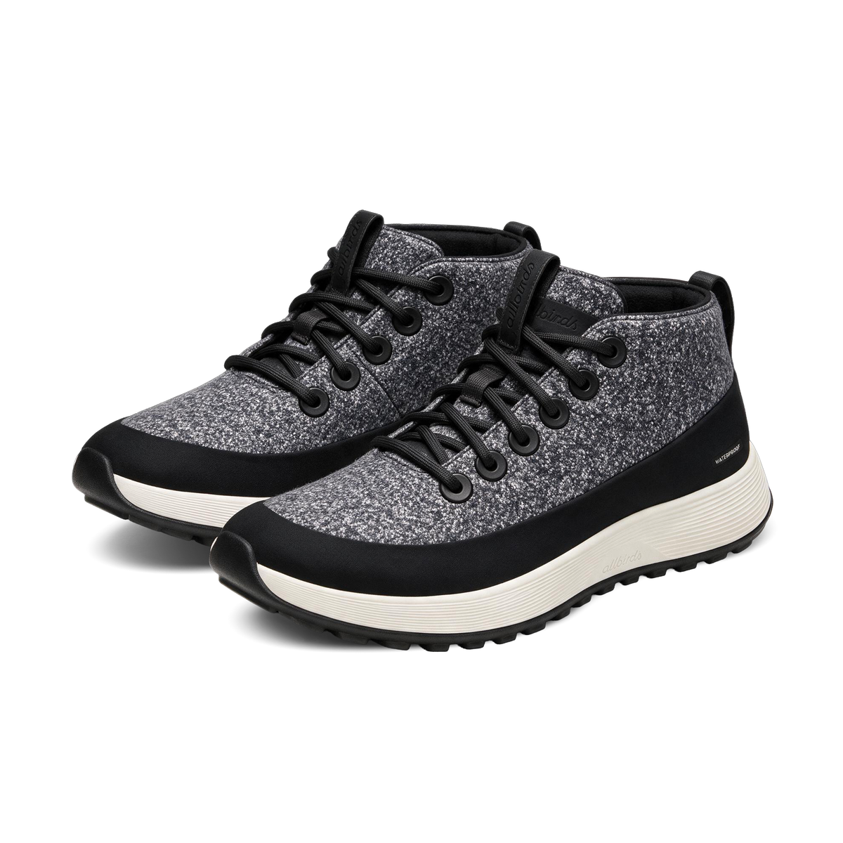 Men's Wool Runner NZ Mid Waterproof - Natural Black (Natural White Sole)