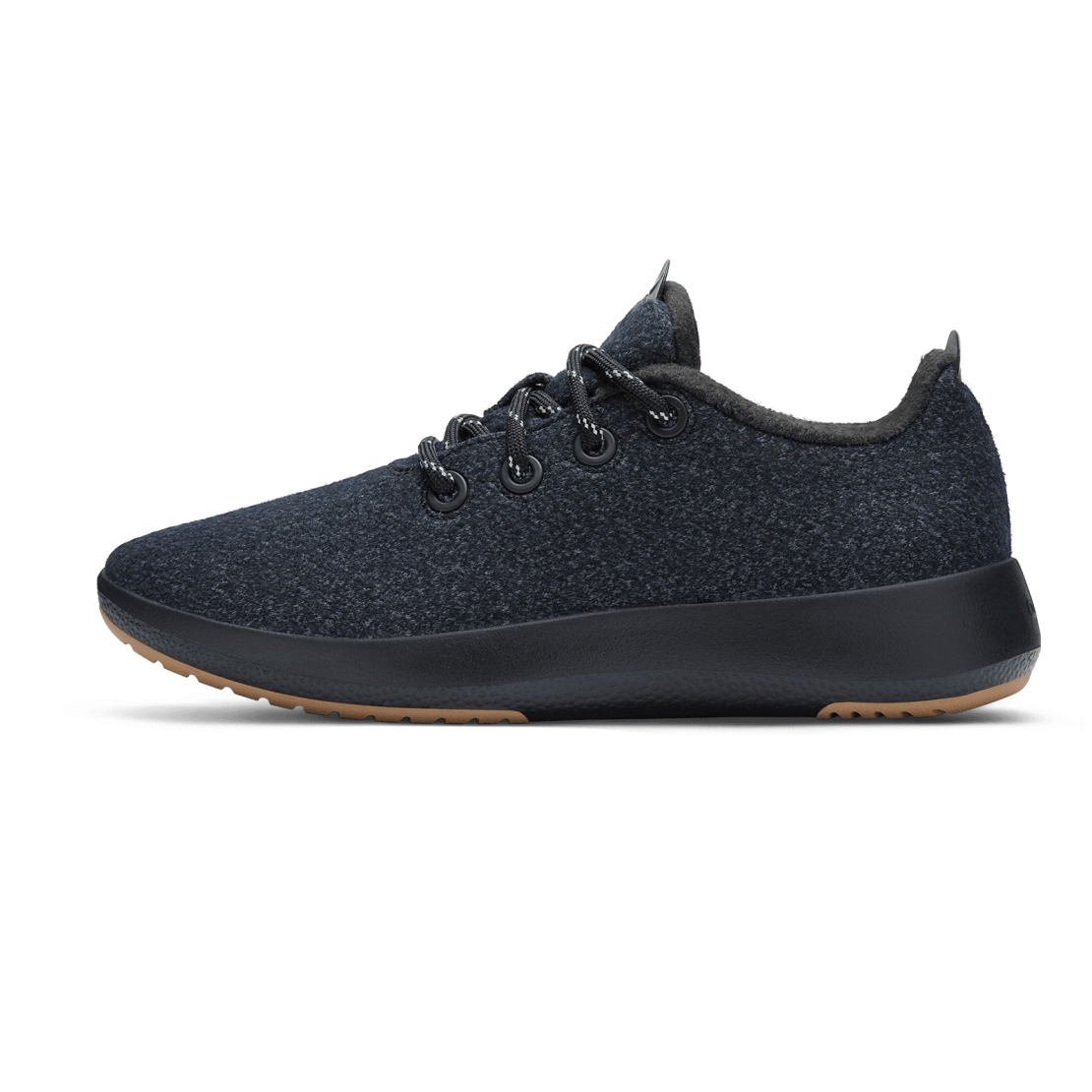 Men's Wool Runner Mizzles - Natural Black (Rugged Khaki Sole)