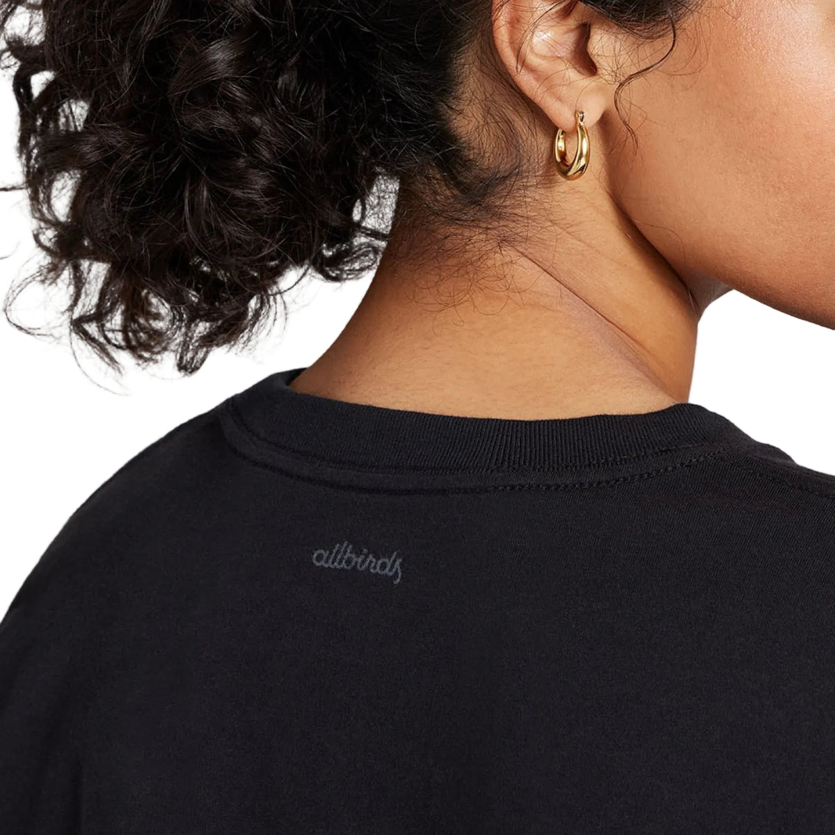 Women's Allgood Organic Cotton Long Sleeve Tee - Natural Black