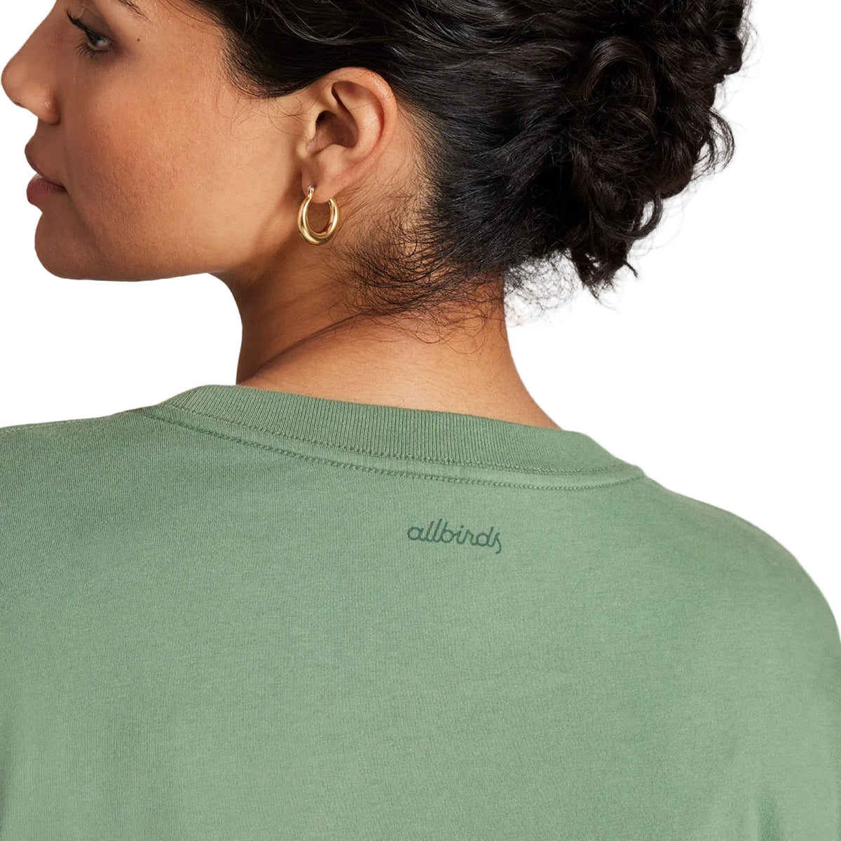 Women's Allgood Organic Cotton Long Sleeve Tee - Hazy Cargo