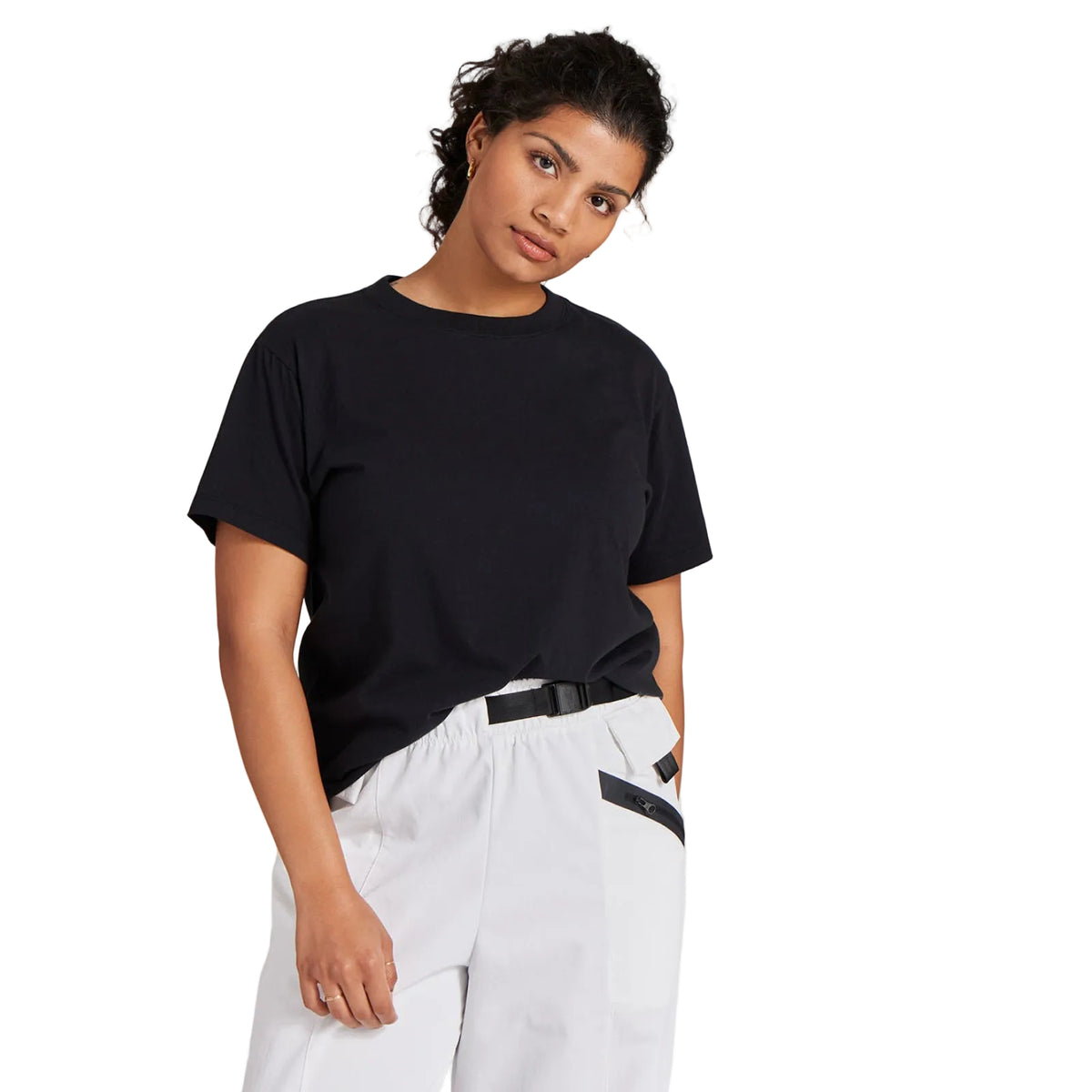 Women's Organic Cotton Tee - Natural Black