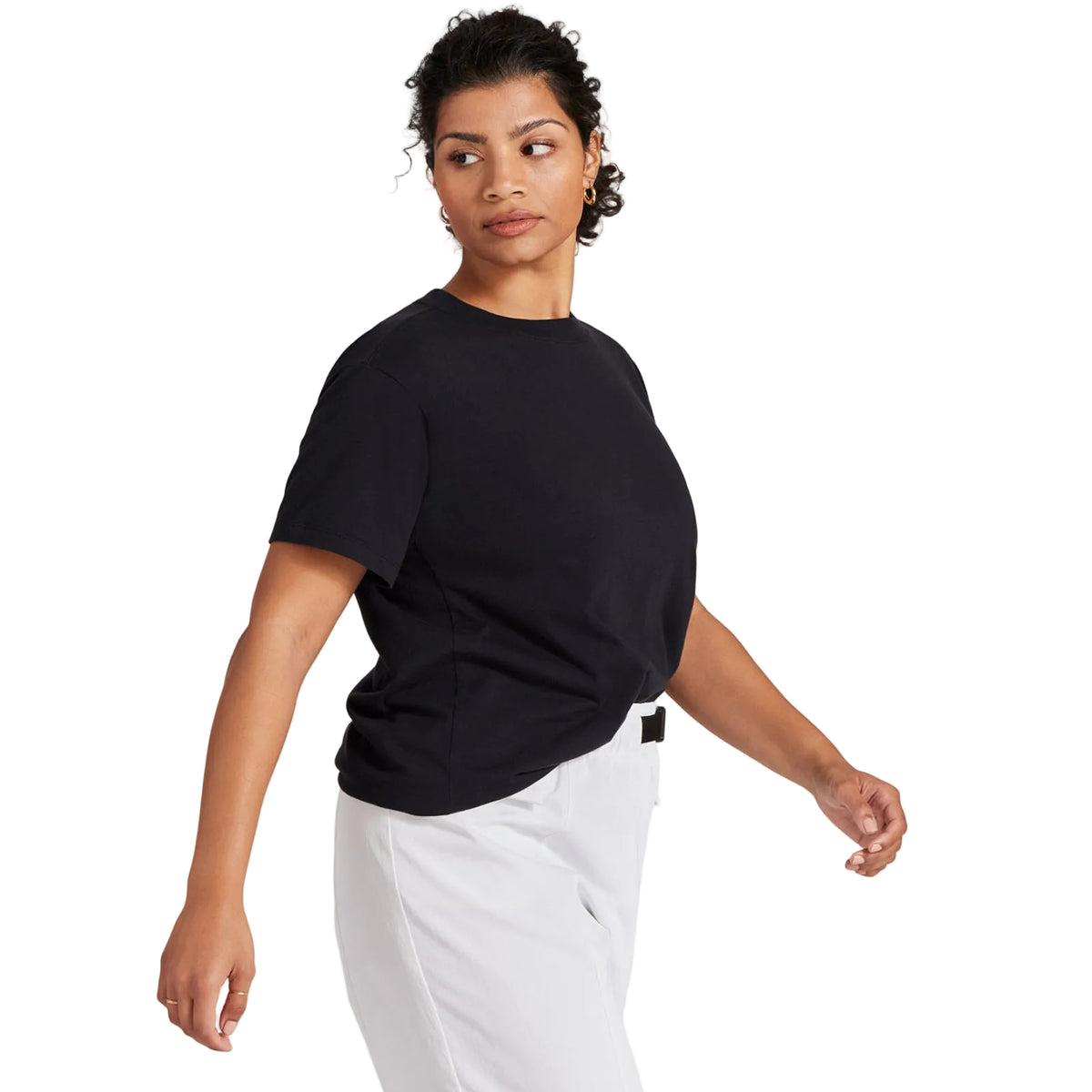 Women's Organic Cotton Tee - Natural Black